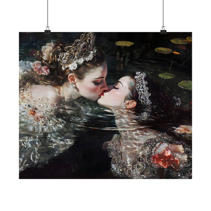 Swimming Queens Art Print