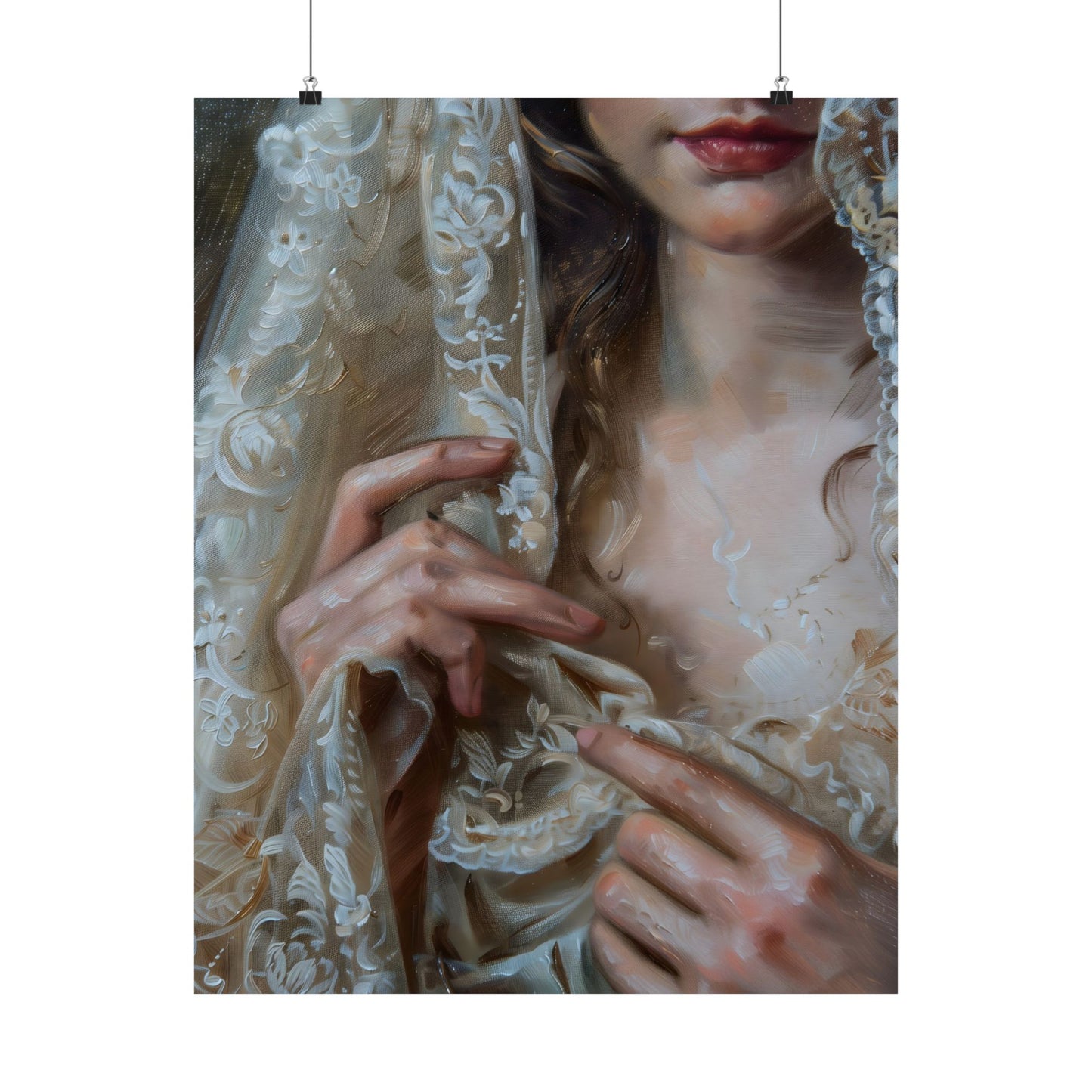 White Veil Art Print