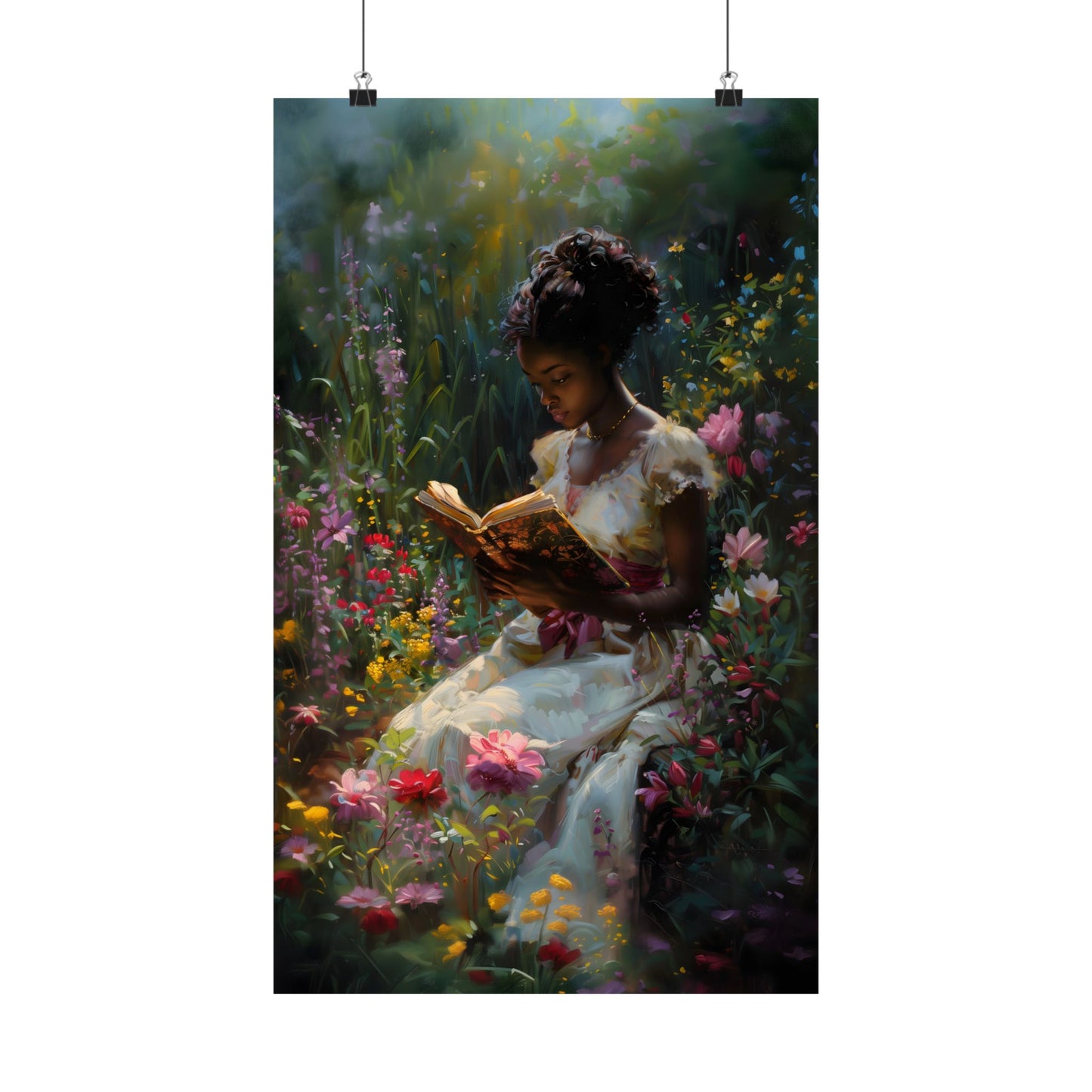 Bookish Bloom Art Print