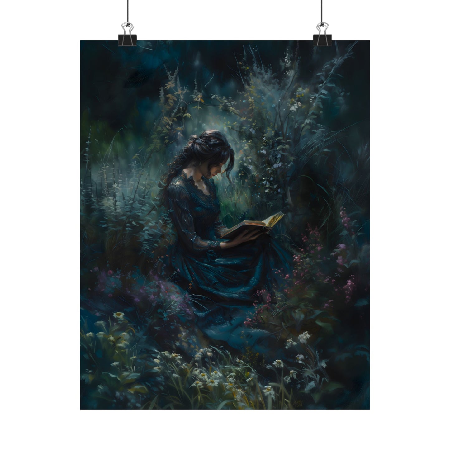 Midnight Reader Art Print