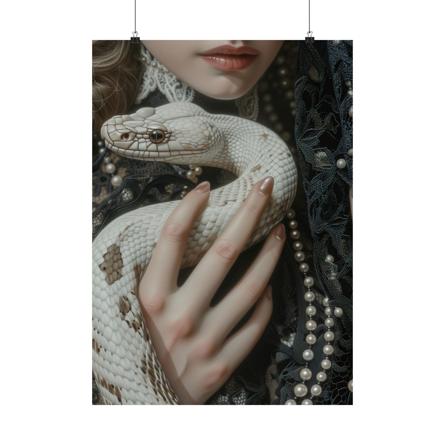 White Snake Art Print