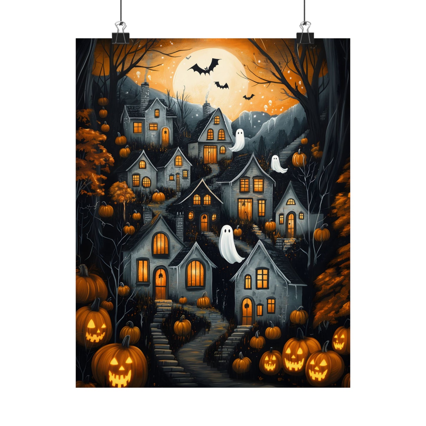 Halloween Town Art Print