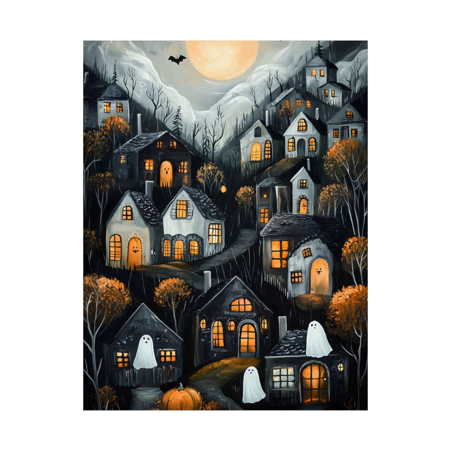 Halloween Town Art Print