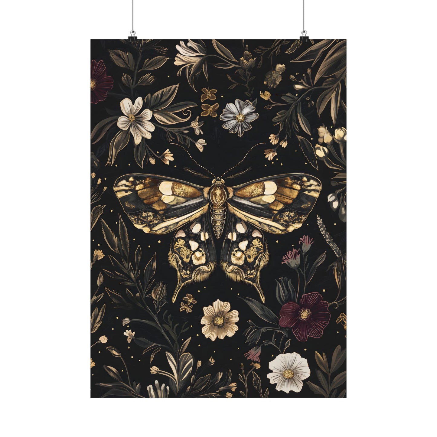 Dark Moth Art Print