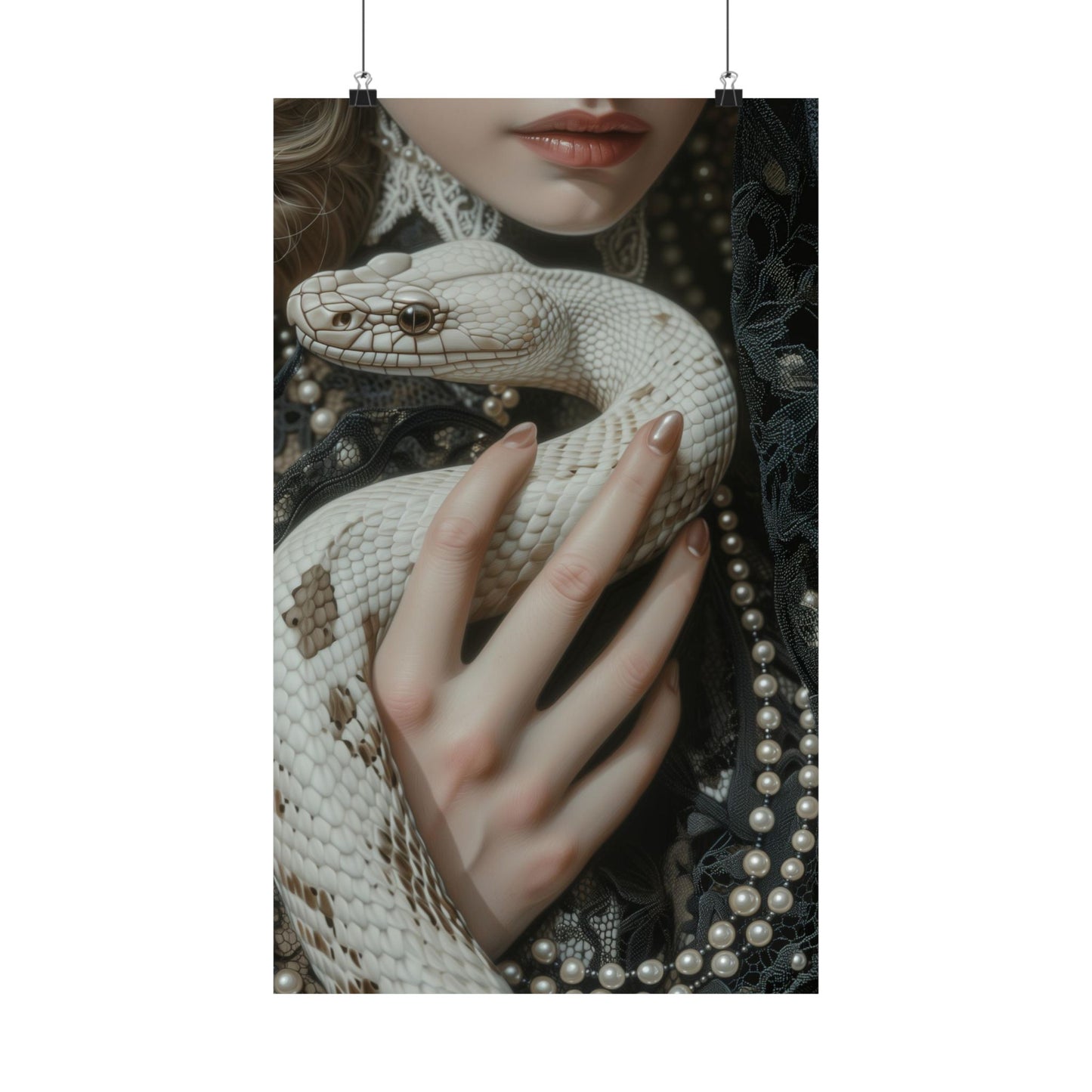 White Snake Art Print