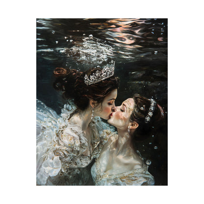 Underwater Love Art Print