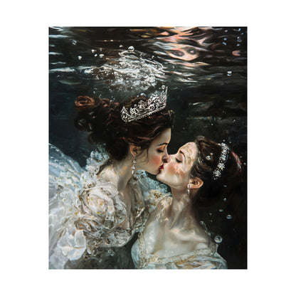 Underwater Love Art Print