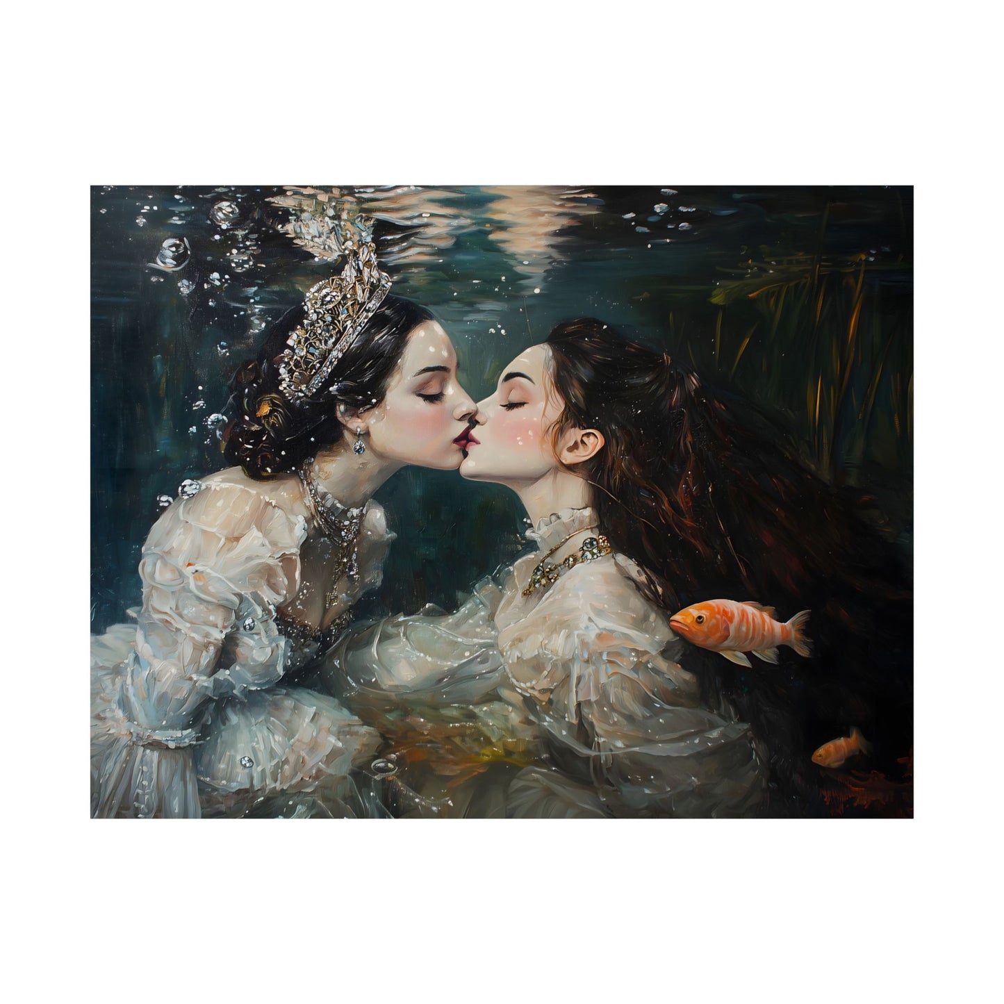 Underwater Love Art Print