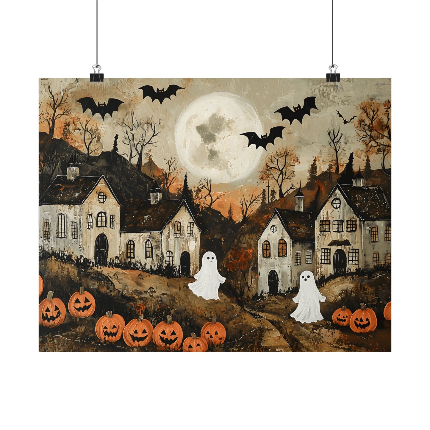 Halloween Town Art Print