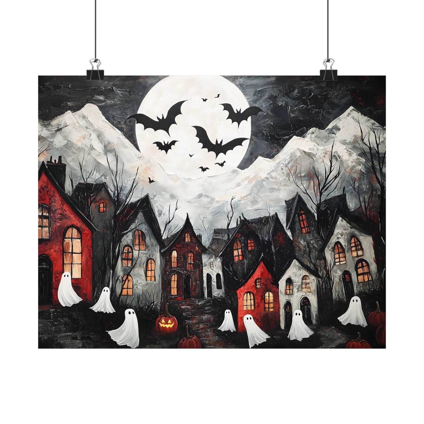 Halloween Town Art Print