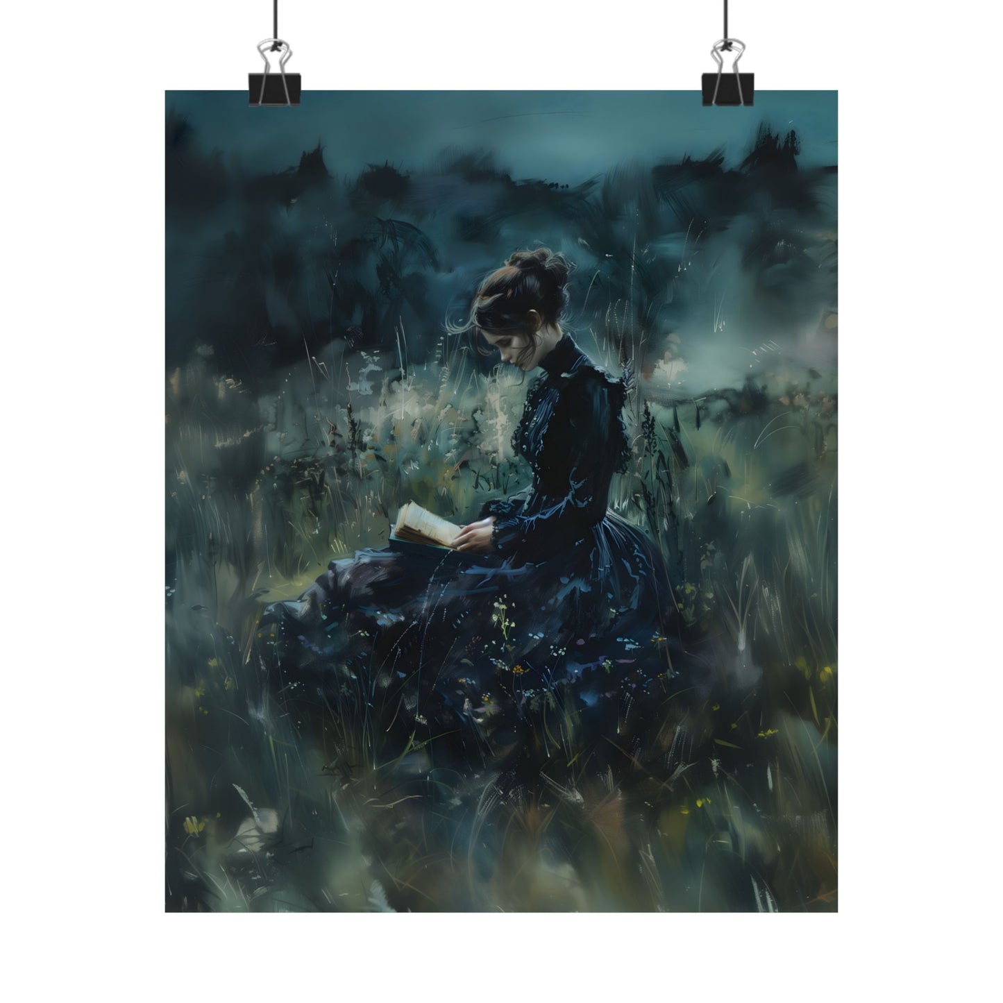 Lady Reader Art Print