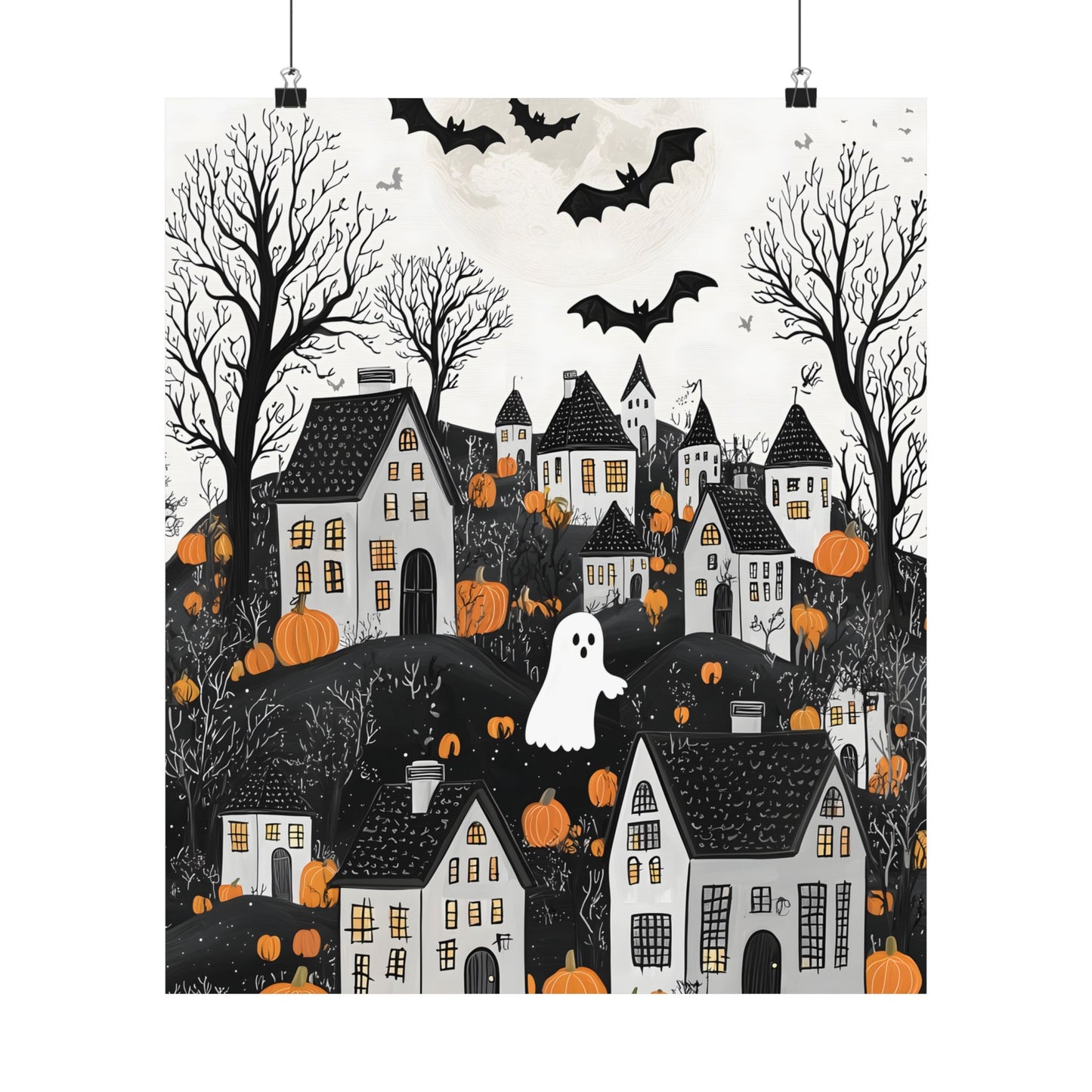 Halloween Town Art Print