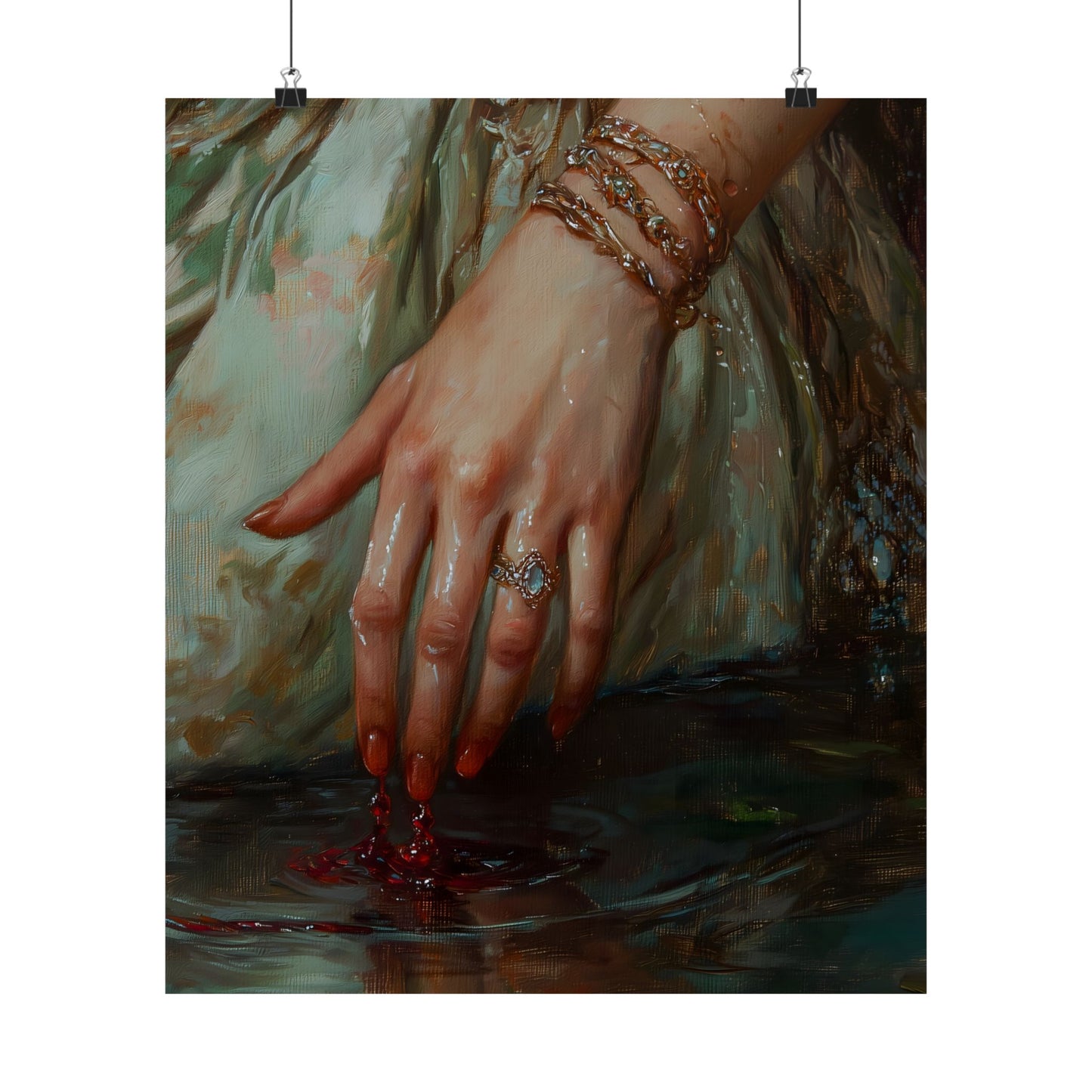 Bloody Hands Art Print