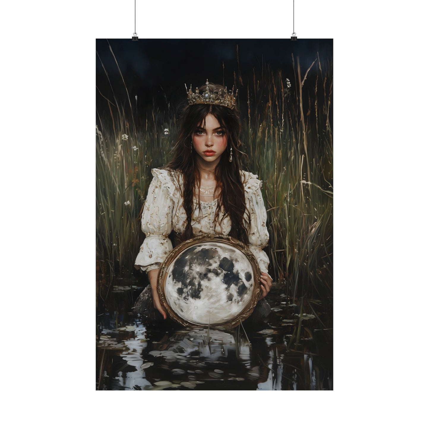 Fullmoon Mirror Art Print