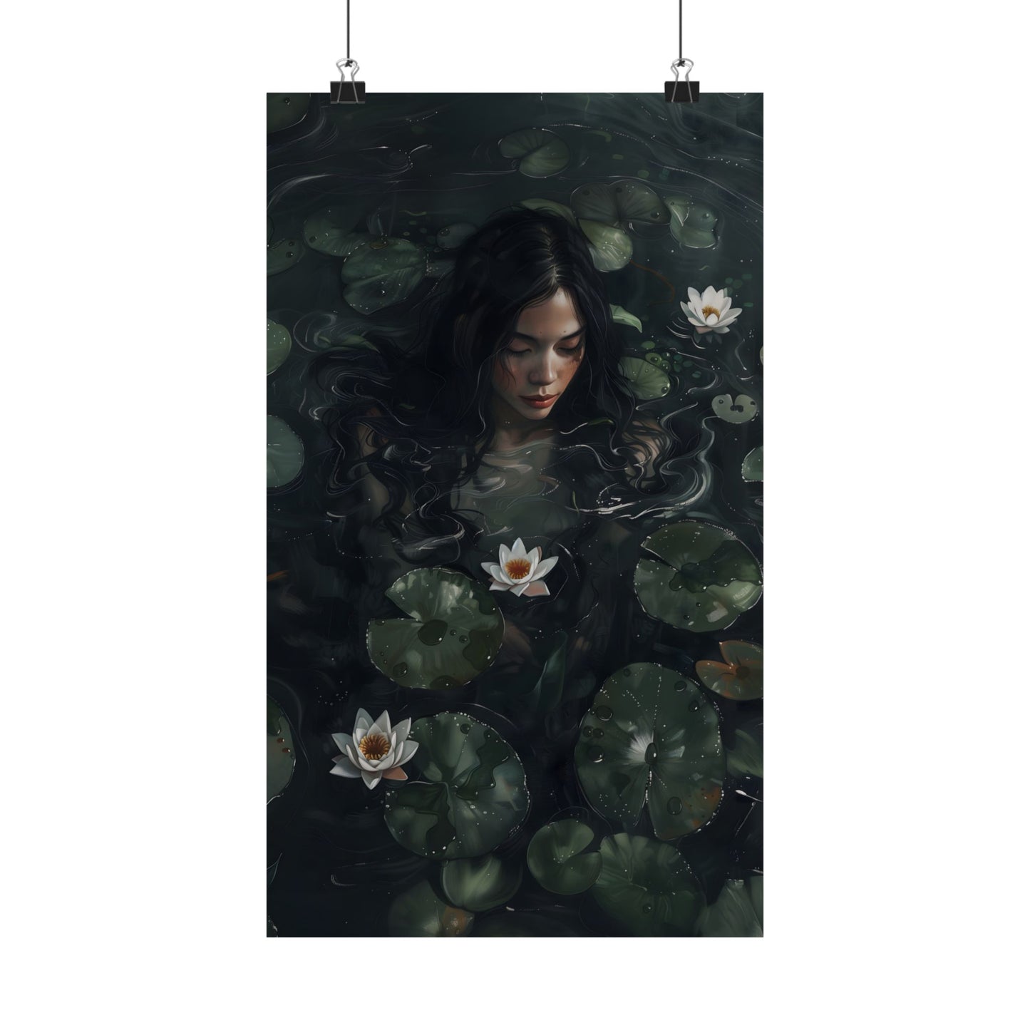 Lotus Girl Art Print