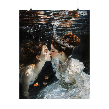 Underwater Love Art Print