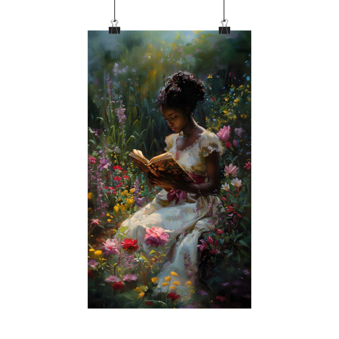 Bookish Bloom Art Print