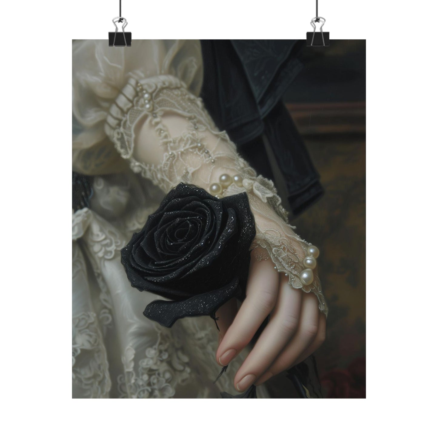 Black Rose Art Print