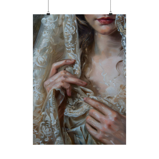 White Veil Art Print