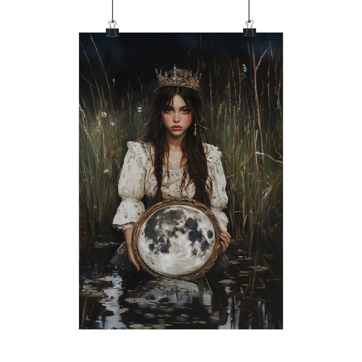 Fullmoon Mirror Art Print