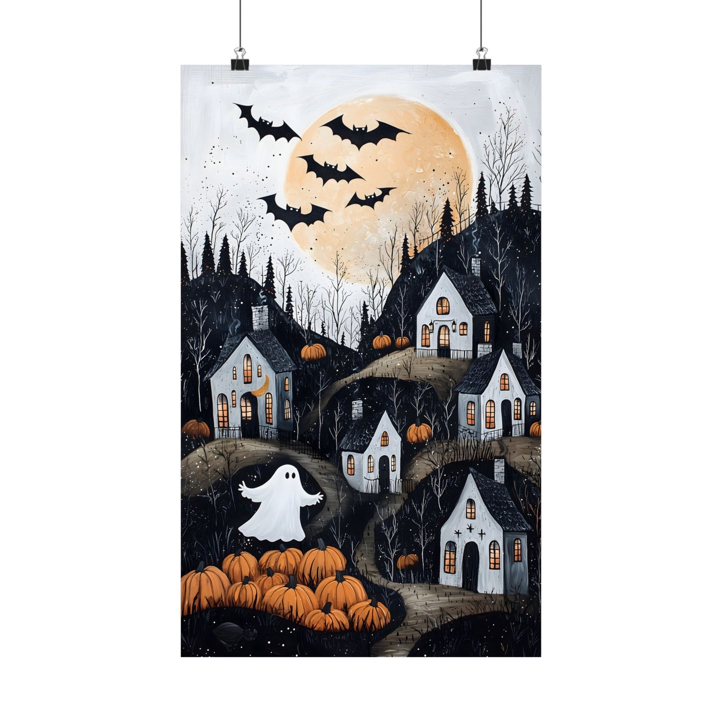 Halloween Town Art Print