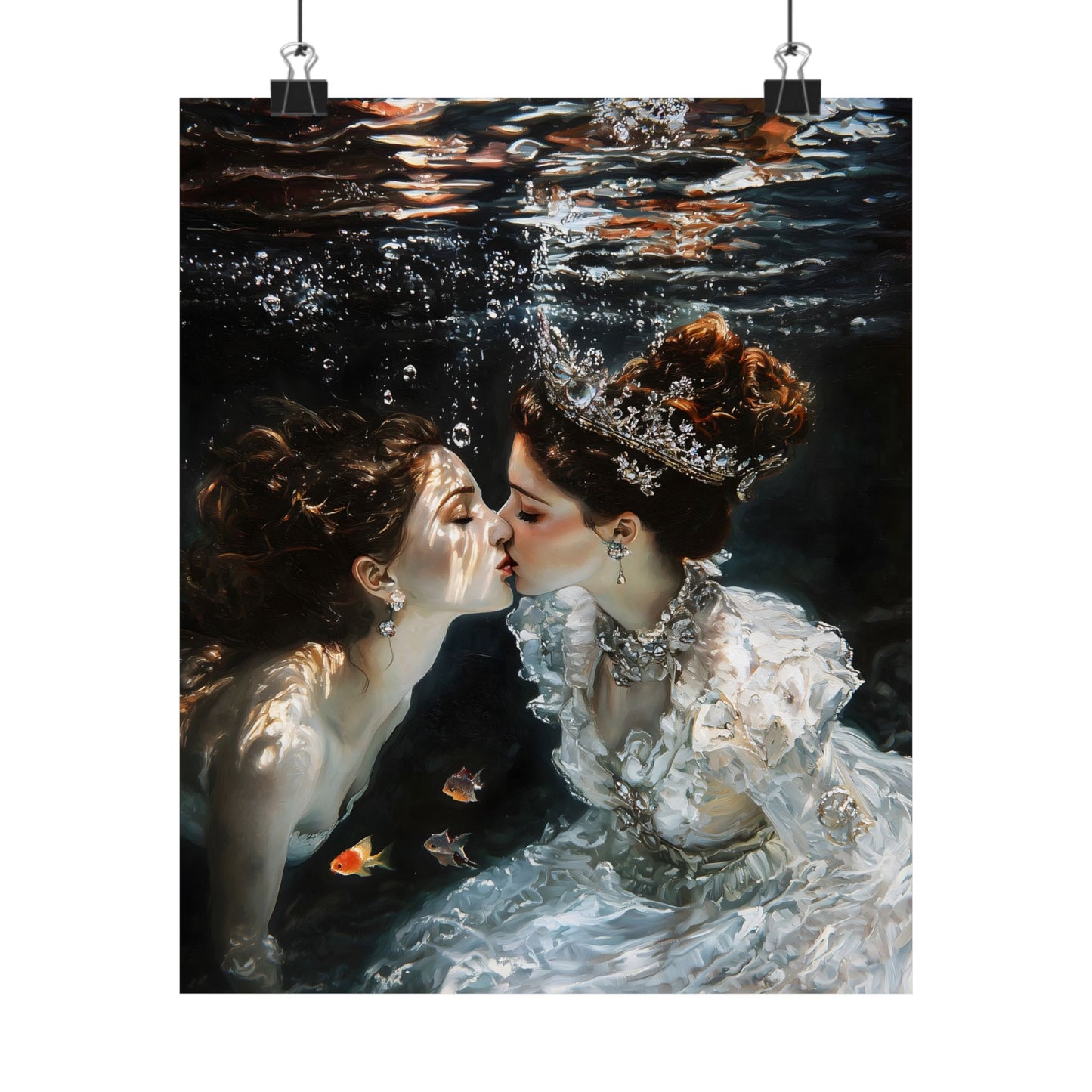 Underwater Love Art Print