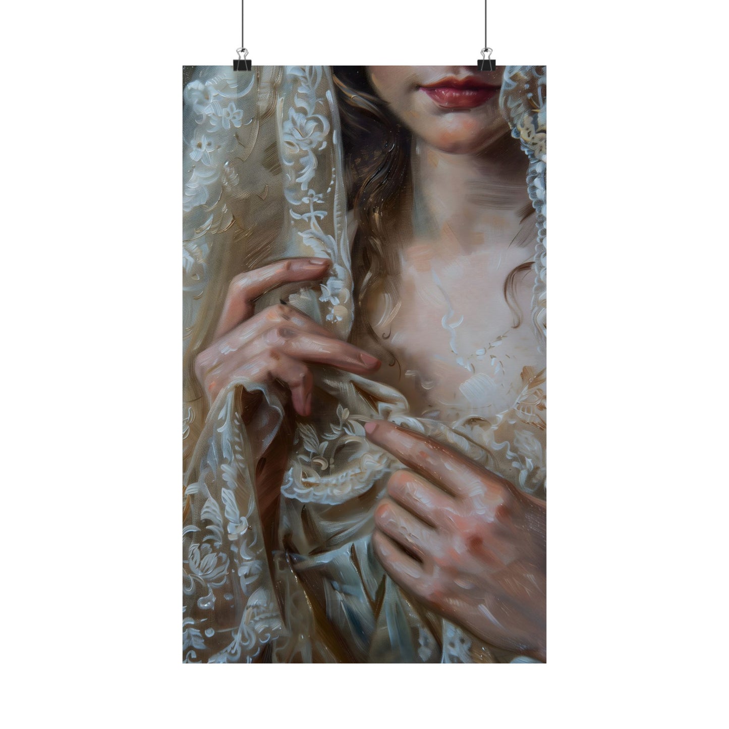 White Veil Art Print