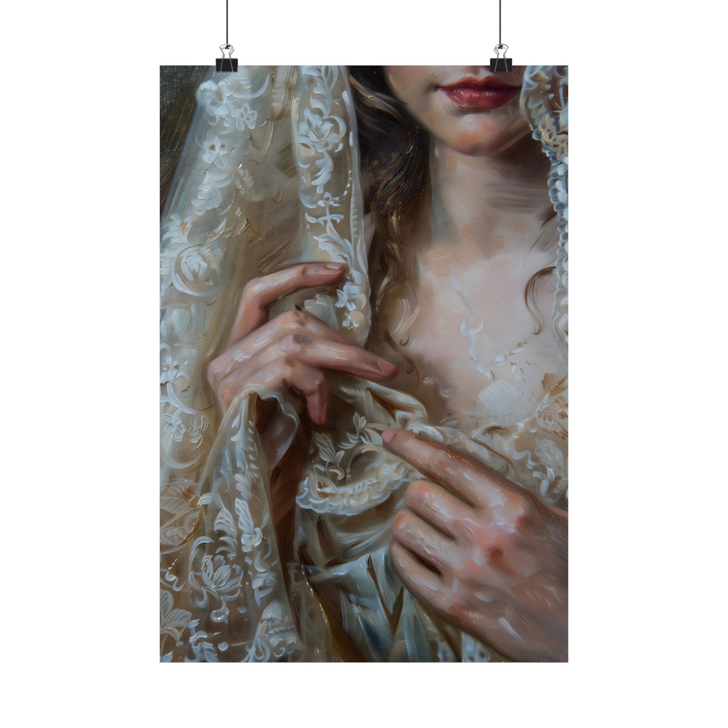 White Veil Art Print