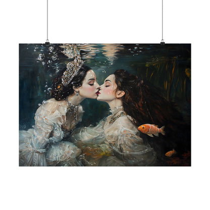 Underwater Love Art Print