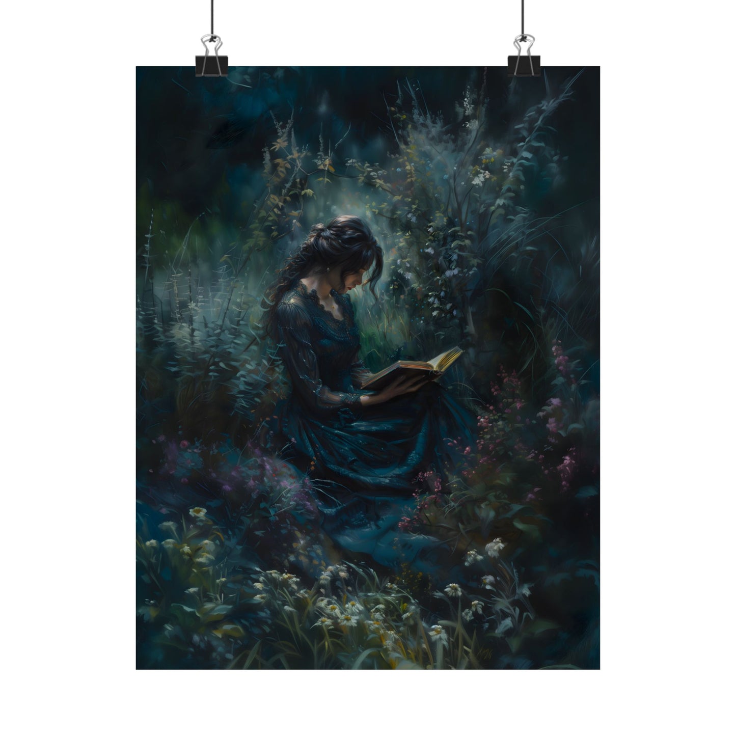 Midnight Reader Art Print