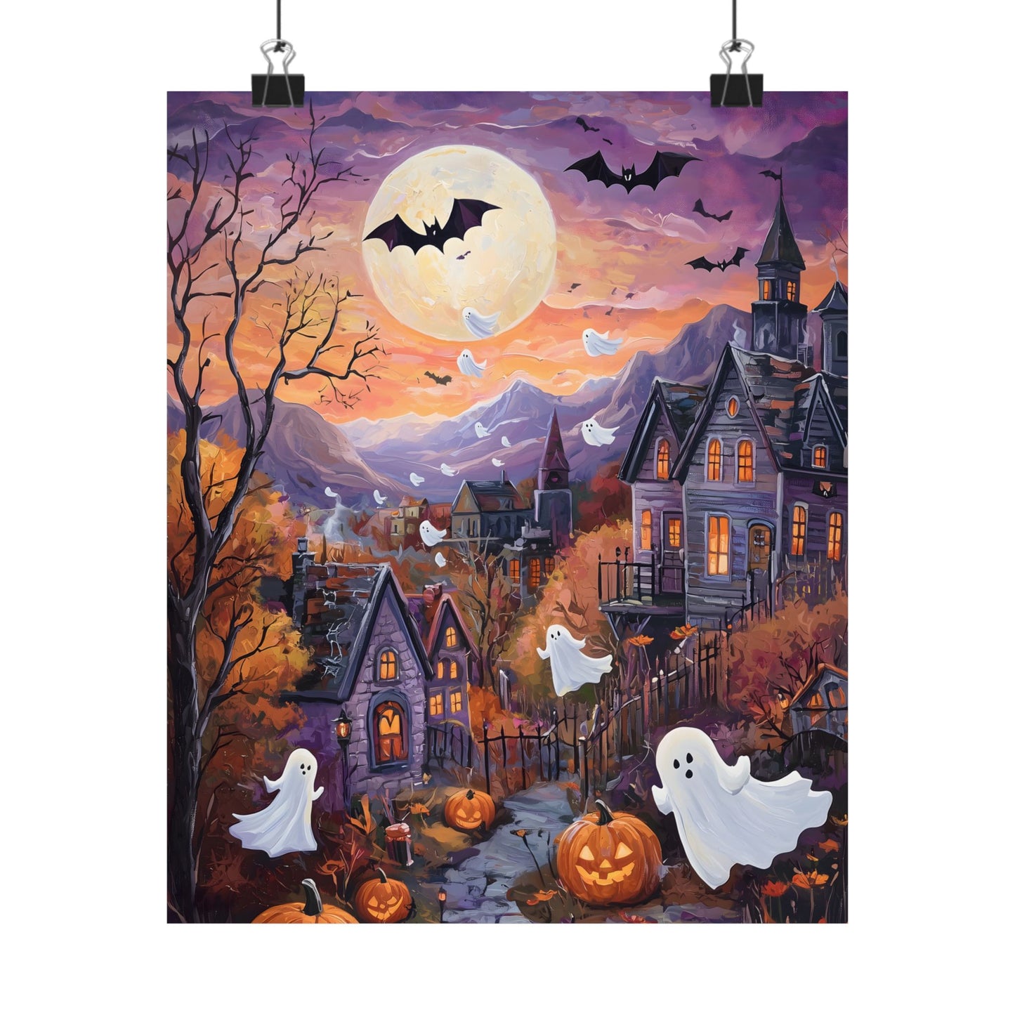 Halloween Town Art Print