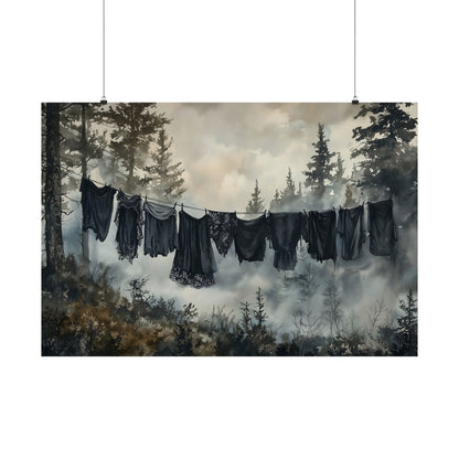 Goth Laundry Day Art Print