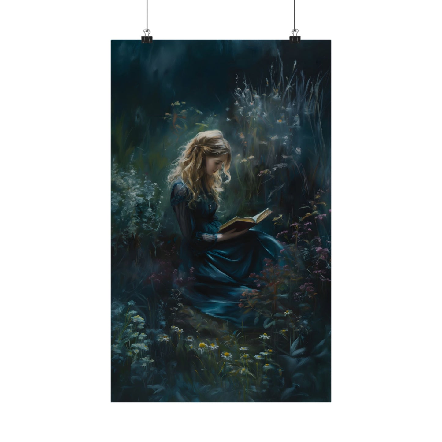 Lady reader Art Print