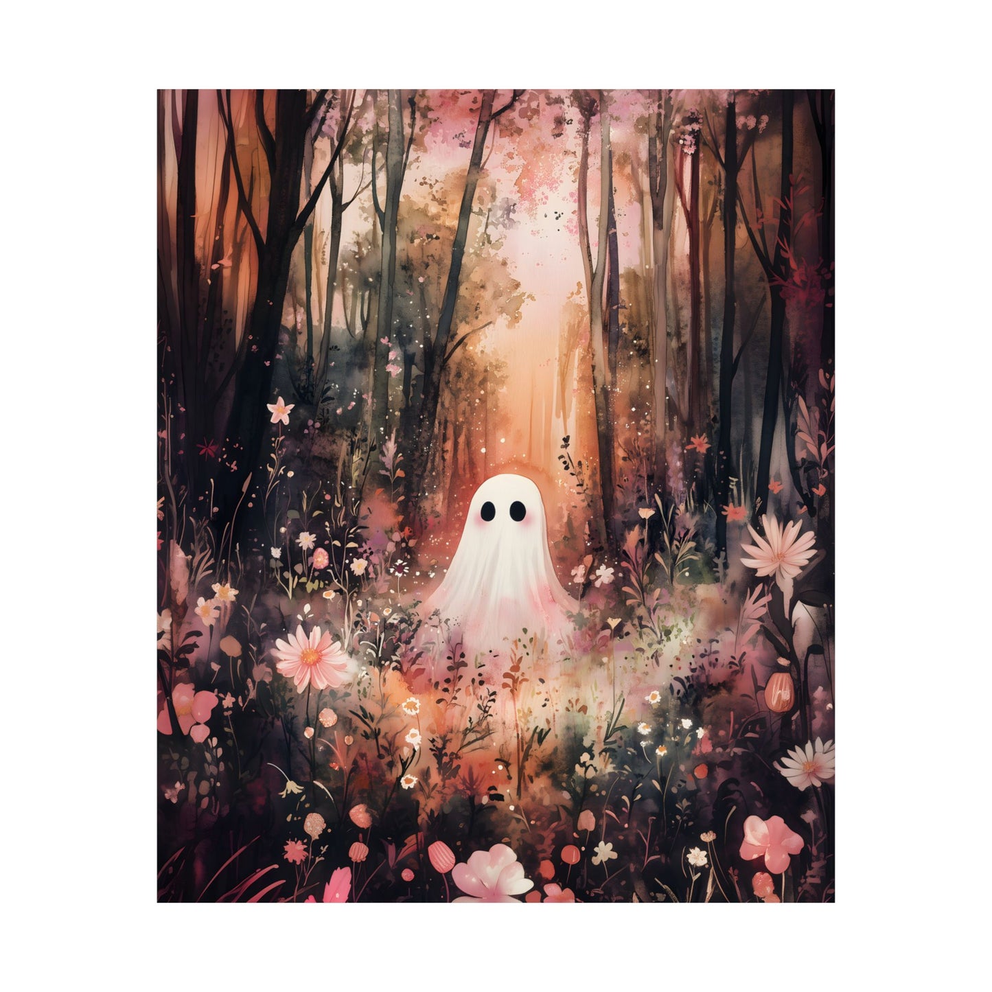 Floral Ghost Art Print