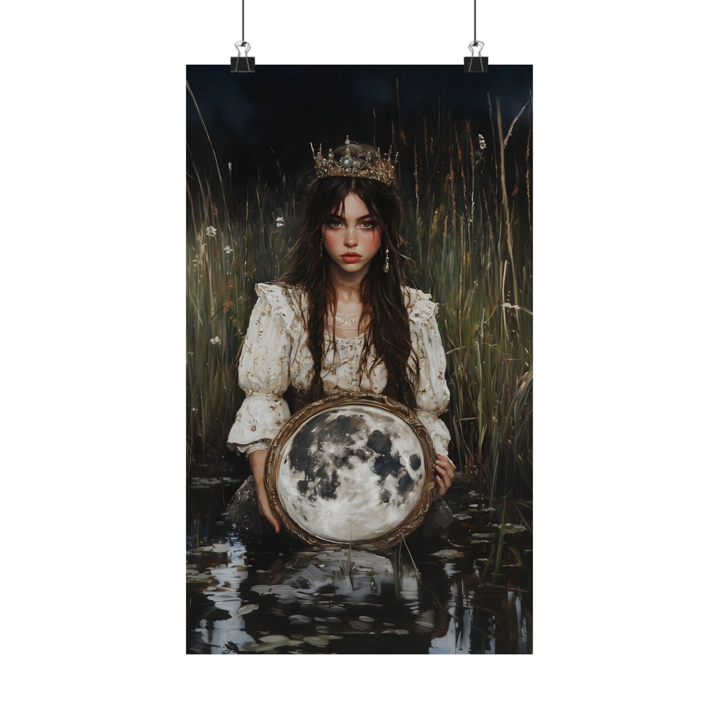 Fullmoon Mirror Art Print