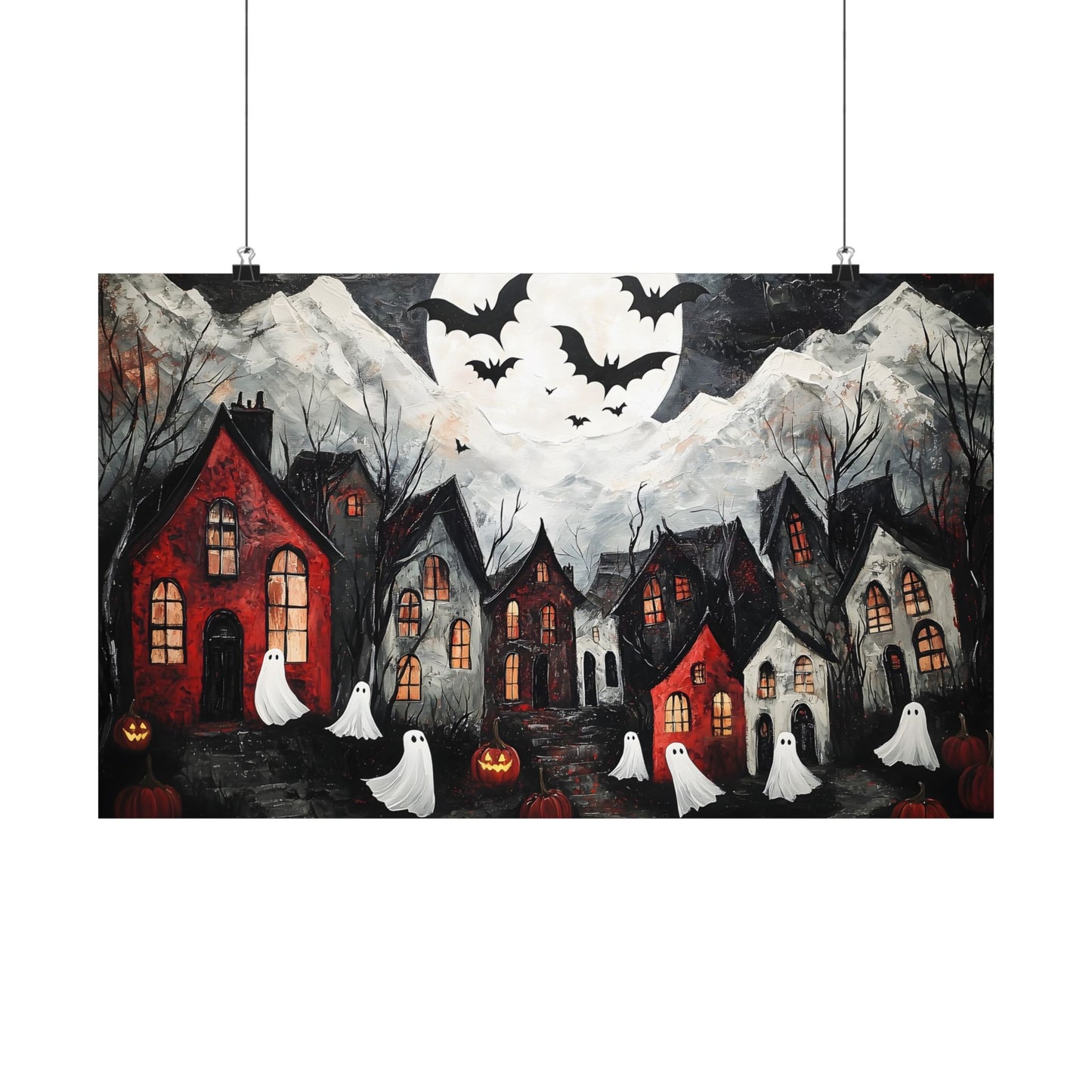 Halloween Town Art Print