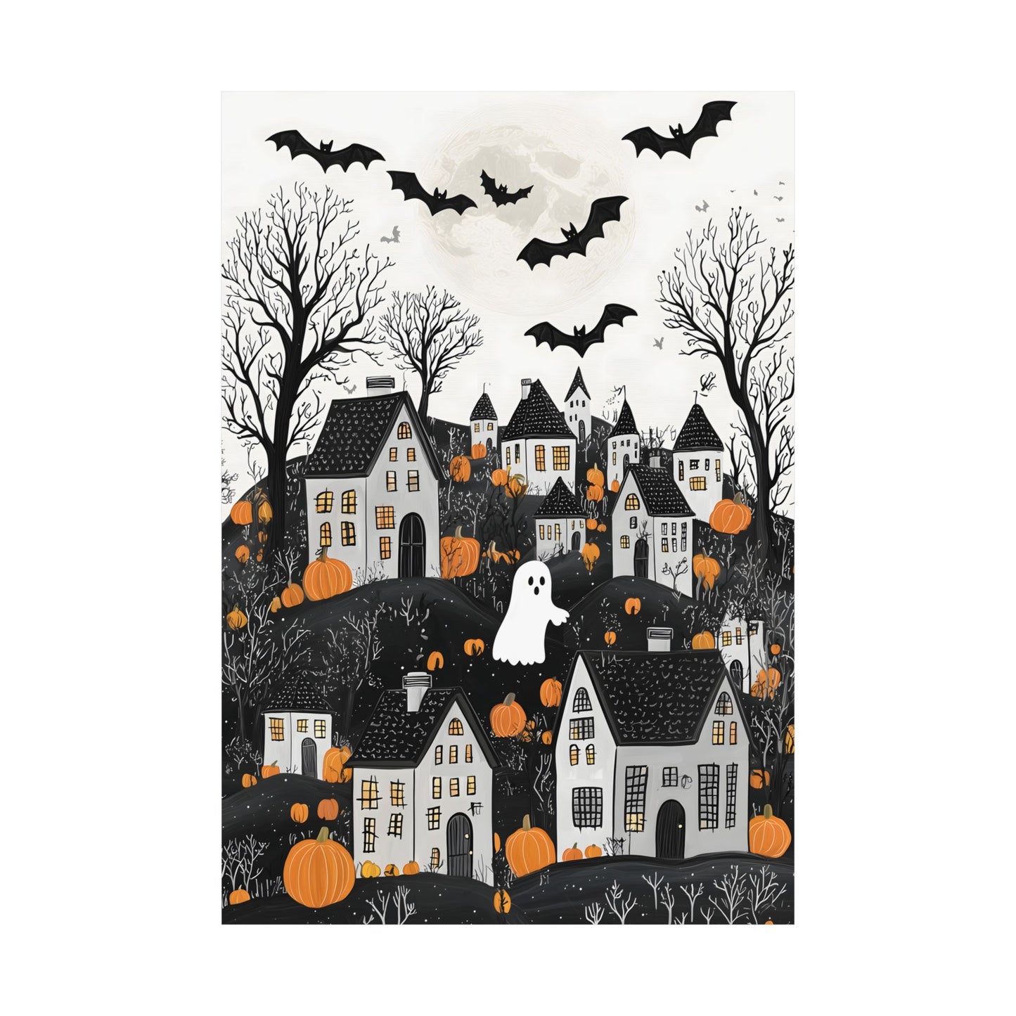 Halloween Town Art Print