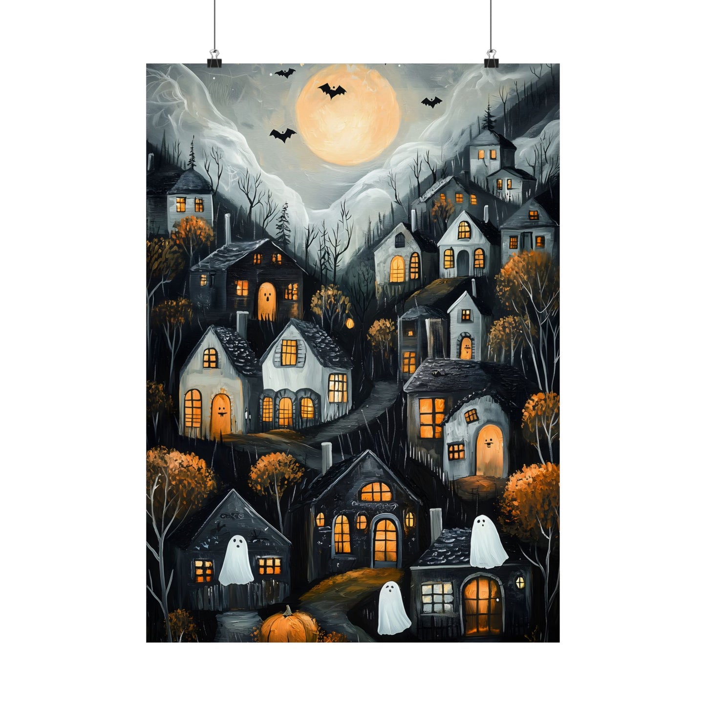 Halloween Town Art Print