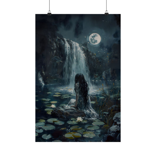 Midnight Pond Art Print