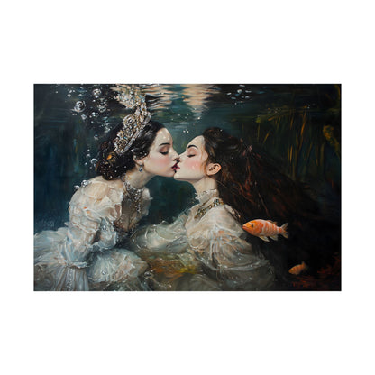 Underwater Love Art Print