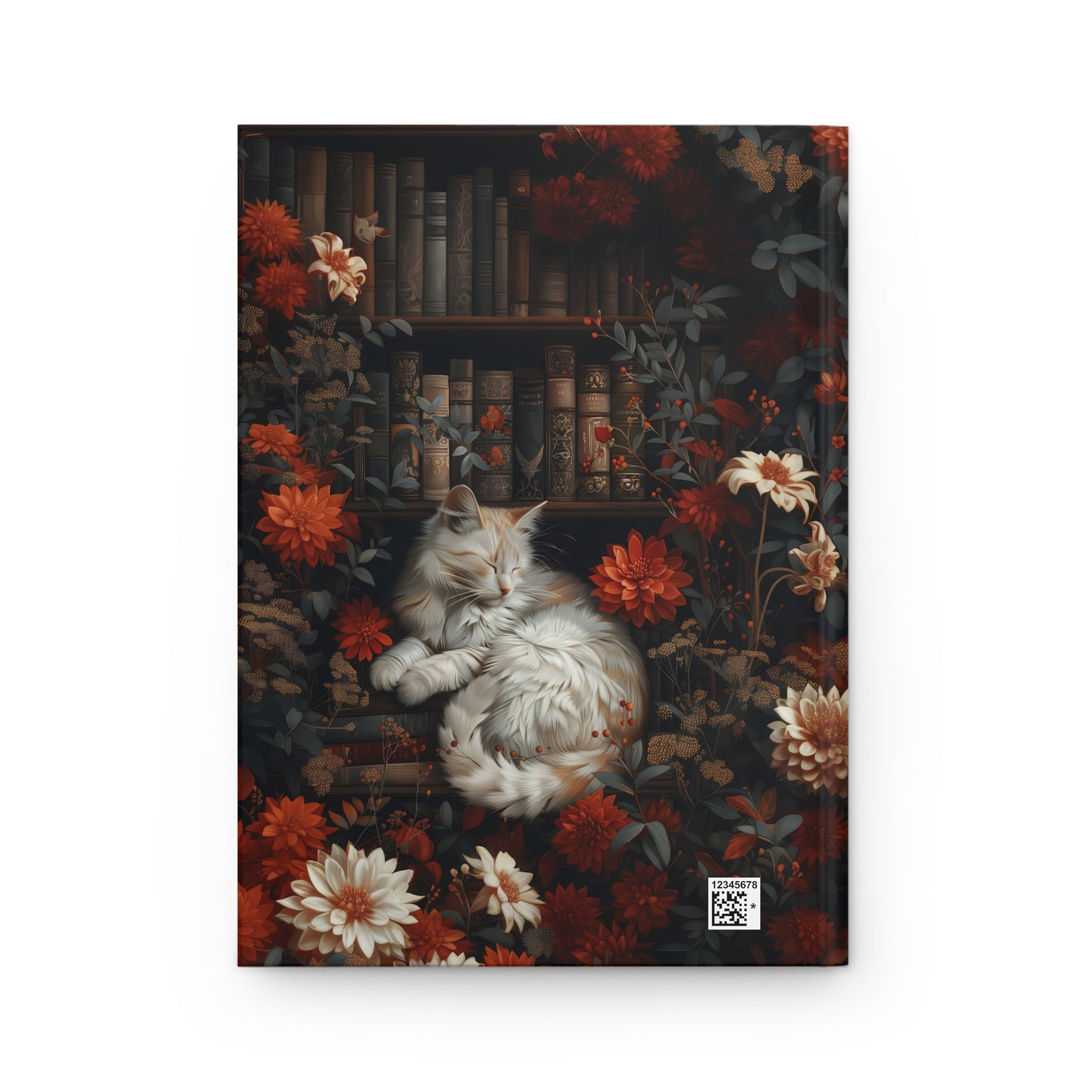 Bookish Cat Hardcover Notebook