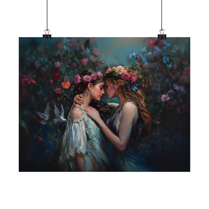 Spring Lovers Art Print