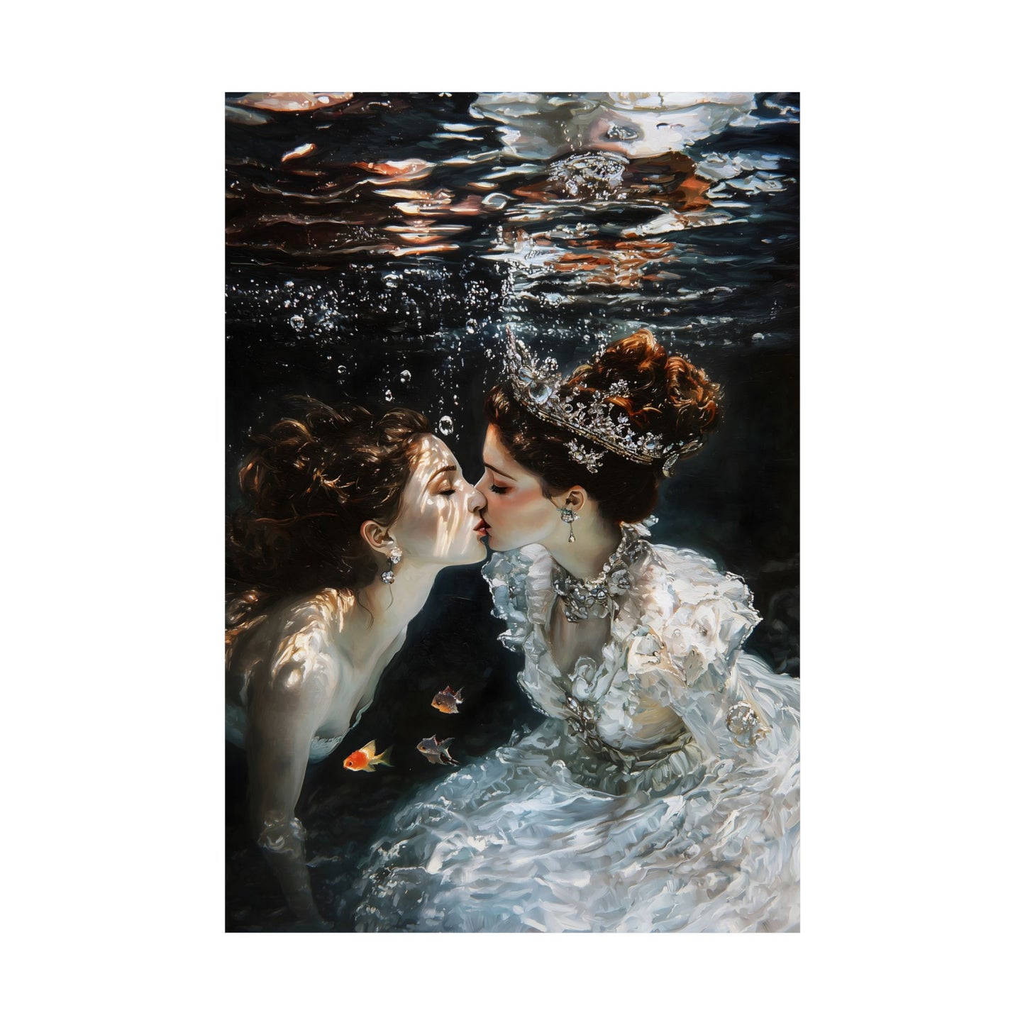 Underwater Love Art Print