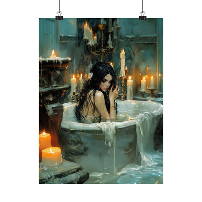 Witchy Bathtube Art Print