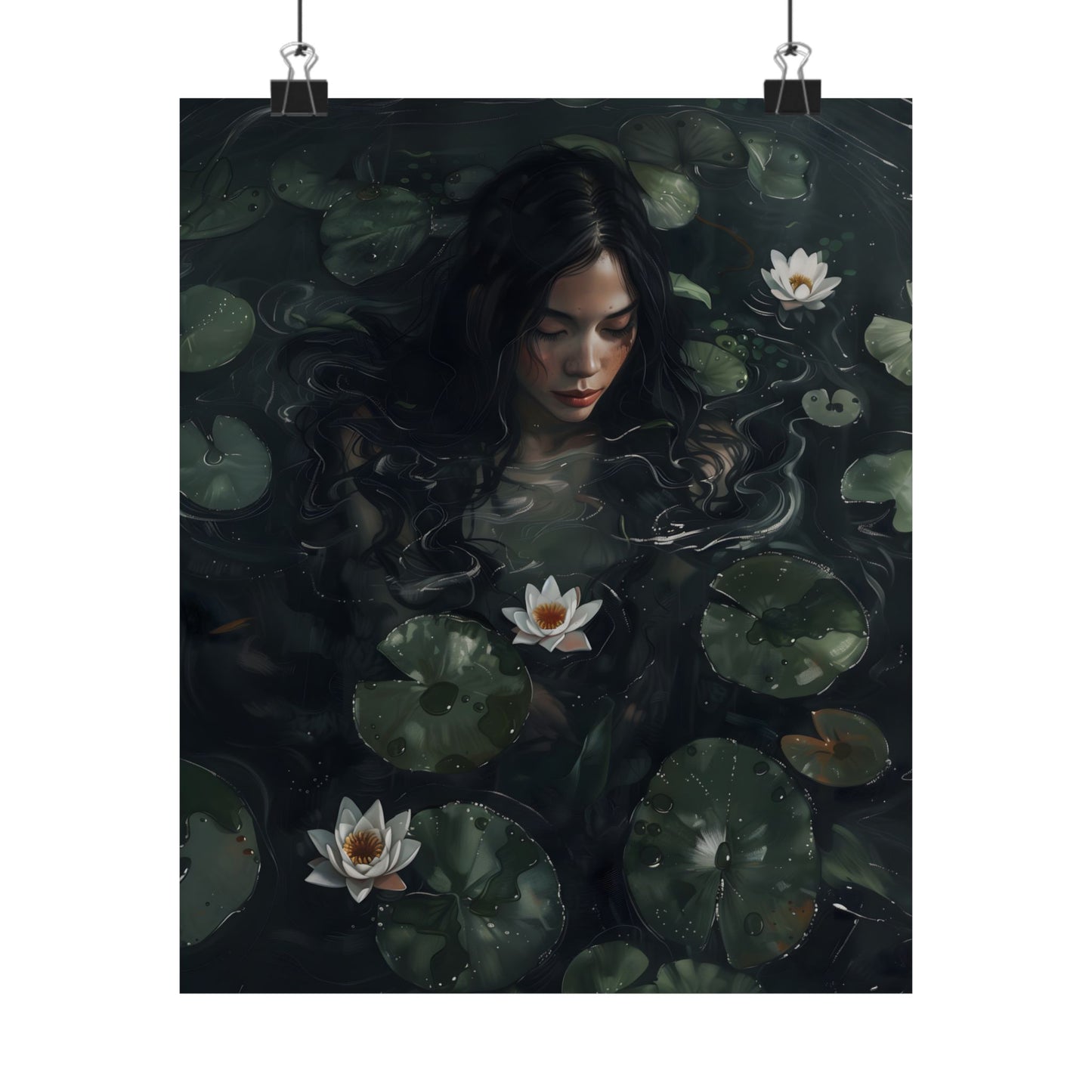 Lotus Girl Art Print