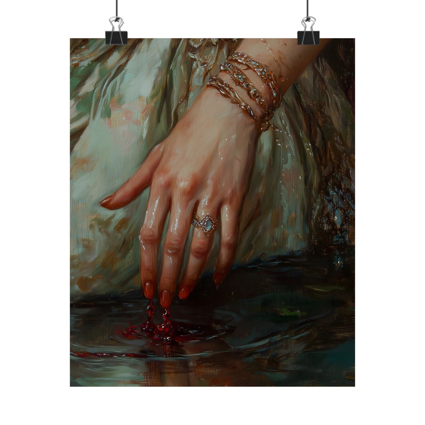 Bloody Hands Art Print