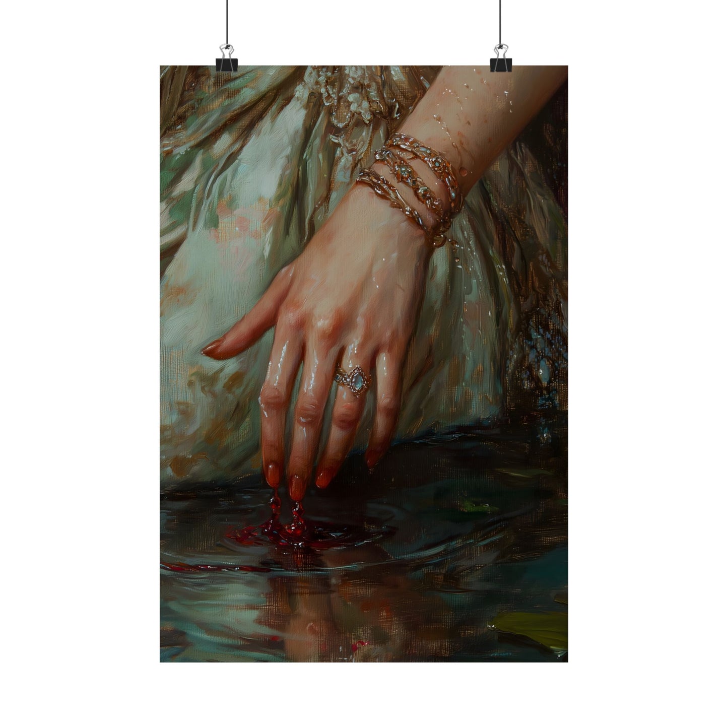 Bloody Hands Art Print