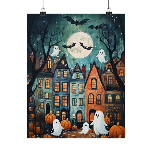 Halloween Town Art Print