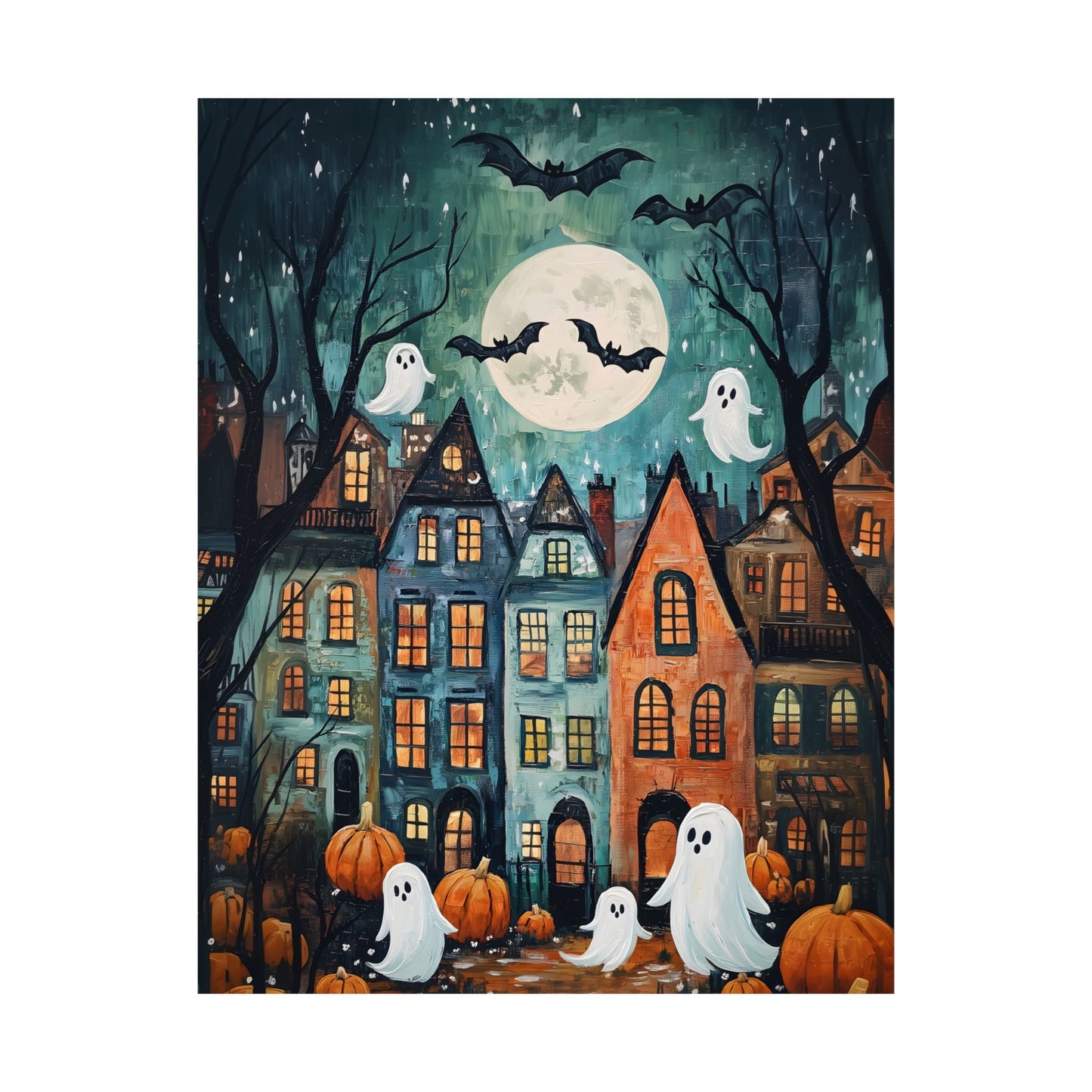 Halloween Town Art Print