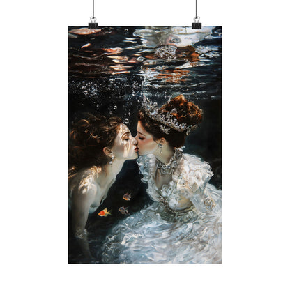 Underwater Love Art Print